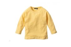 キッズ ９分袖Tシャツ④  スプリングイエロー　100サイズ