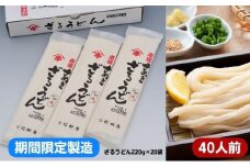 【期間限定】本場さぬき ざるうどん（40人前）