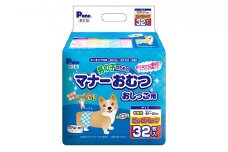 マナーおむつおしっこ用　中型　32枚 × 6袋