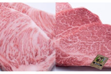 オリーブ牛 ステーキセット　(ヘレ3枚500g・ロース2枚500g)