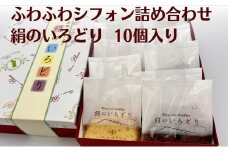 ふわふわシフォン詰め合わせ　絹のいろどり　10個入り