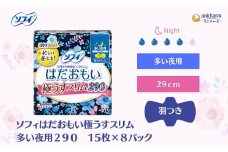 ソフィ はだおもい 極うすスリム 多い夜用２９０　15枚×８ 日用品 生理用品 ナプキン ユニチャーム