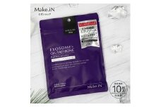 Make.iN EXOSOME + GLUTATHIONE 10Days フェイスマスク 10枚入 エクソソーム ヒト幹細胞 白玉 グルタチオン セラミド CICA EGF FGF パック マスク 保湿 スキンケア