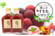 皮ごとすももシロップ 2本（250ml×2)【フルーツ シロップ すもも スモモ 香川県 さぬき市】