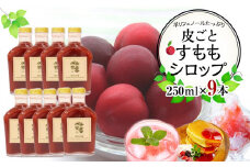 皮ごとすももシロップ 9本（250ml×9）【フルーツ シロップ すもも スモモ 香川県 さぬき市】