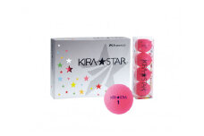 ゴルフボール  KIRA STAR 12球入 1ダース【カラー：ピンク】  ゴルフ キャスコ kasco
