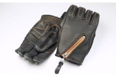 ライディンググローブ カカザン バイク用 【カラー：ブラック×オレンジ／サイズ：M】(スリーシーズン向け)