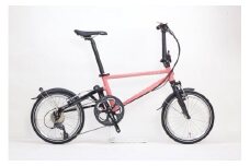 【Tyrell(タイレル)】IVE サクラピンク&グロスブラック【自転車 折りたたみ式 ミニベロ スポーツ ロードバイク スポーツサイクル 通勤 通学 サイクリング 変速付き 香川県 さぬき市】