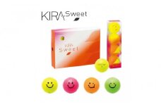 ゴルフボール KIRA SWEET KIRAキャラ 12球入 1ダース【イエロー】 レディース ソフト kasco キャスコ