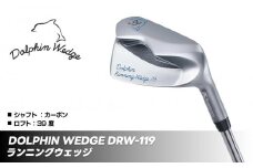 ゴルフクラブ ドルフィン ランニング ウェッジ DRW119 カーボンシャフト ロフト角39度【クラブ長さ：33インチ】ゴルフ キャスコ kasco