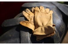 LAMP GROVES -UTILITY GLOVE STANDARD-(カラー：キャメル／サイズ：S)【革手袋 レザー グローブ 鹿革 メンズ レディース Lamp gloves ランプグローブス スタンダード ドライビンググローブ バイカー ファッション 手袋 香川県 さぬき市】