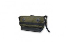 MASSTARD -MESSENGER BAG FROG-(カラー：オリーブ×ブラック)【鞄 メッセンジャーバッグ 3色展開 メンズ レディース レザー ナイロン 革 収納 トラベルバッグ ファッション 香川県 さぬき市】