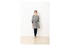 ネルリブ付グレンチェック柄2WAYかっぽう着