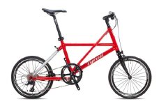 【Tyrell(タイレル)】FXα レッド＆グロスシルバー【自転車 折りたたみ式 ミニベロ スポーツ ロードバイク スポーツサイクル 簡単 コンパクト 通勤 通学 サイクリング 変速付き 香川県】