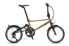 【Tyrell(タイレル)】IVE ラテブラウン＆グロスブラック【自転車 折りたたみ式 ミニベロ スポーツ ロードバイク スポーツサイクル 通勤 通学 サイクリング 変速付き 香川県 さぬき市】