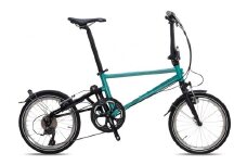【Tyrell(タイレル)】IVE エメラルドグリーン＆グロスブラック【自転車 折りたたみ式 ミニベロ スポーツ ロードバイク スポーツサイクル 通勤 通学 サイクリング 変速付き 香川県 さぬき市】