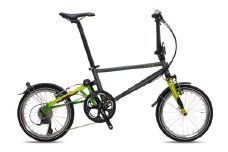 【Tyrell(タイレル)】IVE ダークグレー＆ライムグリーン【自転車 折りたたみ式 ミニベロ スポーツ ロードバイク スポーツサイクル 通勤 通学 サイクリング 変速付き 香川県 さぬき市】