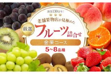 創業130余年！老舗果物店が見極めた、厳選フルーツ詰合せ♪【金果コース】（5～8品種）