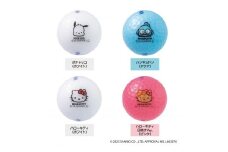 ゴルフボール KIRA★STAR×SANRIO CHARACTERS  24個入り【ポチャッコ、ハンギョドン、ハローキティ、ハローキテイ日焼けVer (４種類)】 サンリオ ゴルフ キャスコ kasco