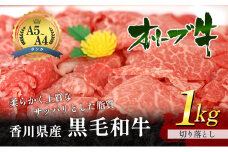 [№4631-1245]香川県産黒毛和牛オリーブ牛「切り落とし 1kg」