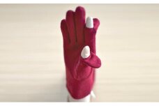 [№4631-7491]1249レディース　カシミヤ手袋（指で～る） グレー