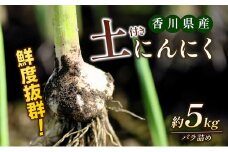 [№4631-1892]鮮度抜群！土付きにんにく 5kg