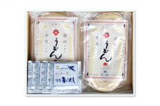 [№4631-2005]讃岐 東かがわ市自慢の半生うどん・だし詰合せ 4人前　S-QHUT-10