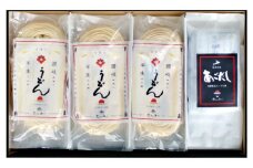[№4631-2007]讃岐 東かがわ市自慢の半生うどん・だし詰合せ 12人前　S-QHUT-30