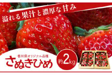 [№4631-2083]香川県オリジナル品種！  いちご【さぬきひめ】  2kg