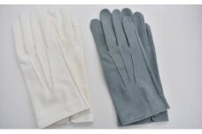 [№4631-8610]2233礼装用鹿セーム革手袋（ドレスグローブ）M-13　白 25cm