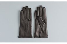 [№4631-8752]2352レディース イタリアンレザーグローブ（19cm）ブラック