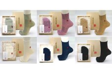 [№4631-6033]2566十割和紙糸隠れ５本ソックス　和紙