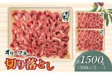 【ふるさと納税】黒毛和牛 オリーブ牛 切り落とし 1.5kg (500g×3パック) [ 讃岐牛 国産 ブランド牛 小分け冷凍 牛丼 カレー 肉じゃが 炒め物 牛肉スライス お徳用 ストック用 冷凍 人気 大容量 送料無料 三豊市 40000 40, 台 返礼品 株式会社ササハラ ]