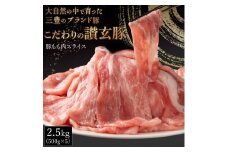 【ふるさと納税】三豊産豚ももスライス 2.5kg (500g×5パック) [ 国産 豚肉 スライス ブランド豚 讃岐豚 讃玄豚 豚しゃぶ 冷しゃぶ 鍋用 炒め物 小分け 豚もも 冷凍 大容量  返礼品 人気 送料無料 三豊市 10000 10, 台 サヌキ畜産フーズ ]