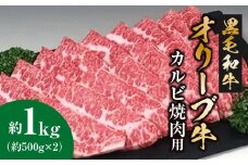 【ふるさと納税】 黒毛和牛 オリーブ牛 カルビ 焼肉用 約1kg(500g×2) [ 讃岐牛 和牛 牛カルビ しゃぶしゃぶ 焼肉 ランキング ブランド牛 小間 牛肉 お肉 国産 一押し 送料無料 牛肉 切り落とし 三豊市 40000 40, 台 返礼品 人気 セット サヌキ畜産フーズ ]