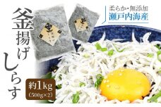 【ふるさと納税】漁師直送！釜揚げしらすちりめん　約1kg(500g×2)  しらす シラス 釜揚げしらす1kg 釜揚げシラス1kg 冷凍 しらす シラス  釜揚 釜揚げ 釜揚しらす 釜揚シラス 冷凍 お取り寄せ 御取り寄せ おとりよせ お取り寄せグルメ グルメ 食品 産地直送 新商品