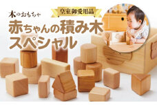 【ふるさと納税】【皇室ご愛用品】 木のおもちゃ 赤ちゃんの積み木 スペシャル 積み木 男の子 女の子 子供 キッズ 乳児 国産 安心 安全 自然塗料 人気 出産祝い お祝い 贈り物 ギフト プレゼント 職人 オモチャ 木製玩具 知育玩具 玩具 職人 手作り