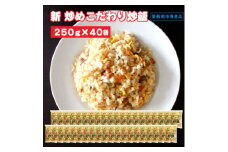 【ふるさと納税】本格中華をご家庭で！レンジで簡単調理 新こだわり炒飯 10kg(250gx40袋)[ 三豊市 37000 37, 返礼品 人気 セット 詰め合わせ お取り寄せ グルメ 一人暮らし お米 ライス 非常食 備蓄米 長期保存 業務用 まとめ買い 冷凍食品 テーブルマーク ]