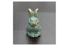 【ふるさと納税】【ゆうパケット】【香川県伝統的工芸品】青銅製 うさぎ（ブルー）