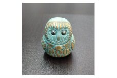 【ふるさと納税】【香川県伝統的工芸品】青銅製 ふくろう（ブルー）