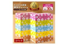 【ふるさと納税】 ティッシュ ティッシュペーパー 「 大容量 プラムファッション BOXティッシュ 2パック (ケース10個入り)  定期便 全3回(毎月) 」 [ 常備品 生活用品 まとめ買い 蛍光染料不使用 日用品 日用雑貨 日用消耗品 ]  【配送不可地域：北海道・沖縄県・離島】