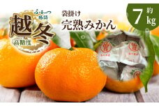【ふるさと納税】【配送不可地域：北海道・沖縄県・離島】みかん 約 7kg 完熟 70個 ～ 120個 程度 ふるーつ物語 越冬 越冬完熟みかん 袋掛けみかん 旬にお届け 1月中旬から2月中旬頃の順次発送予定 フルーツ 果物 フルーツ王国 香川県 三豊 お取り寄せ 送料無料