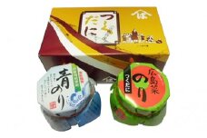 【 小豆島 】のり瓶食べ比べセット（青のり・広島菜のり）