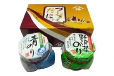 【 小豆島 】のり瓶食べ比べセット（青のり・野沢菜のり）