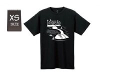 【 小豆島 】 ウイックロン(登録商標)Tシャツ（ブラック）土庄町オリジナルデザイン　XSサイズ