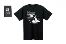 【 小豆島 】 ウイックロン(登録商標)Tシャツ（ブラック）土庄町オリジナルデザイン　XLサイズ