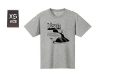 【 小豆島 】 ウイックロン(登録商標)Tシャツ（ヘザーチャコール）土庄町オリジナルデザイン　XSサイズ