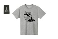 【 小豆島 】 ウイックロン(登録商標)Tシャツ（ヘザーチャコール）土庄町オリジナルデザイン　Lサイズ