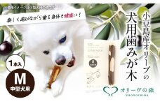 【 小豆島 】 小豆島産 オリーブの犬用はみが木 M(中型犬用) 1本入 ペット 健康 犬 いぬ イヌ 歯磨き 歯みがき ハミガキ オリーブ オリーブ木 犬用 中型犬 香川 香川県 土庄 土庄町
