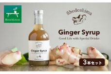 【 小豆島 】小豆島プレーンジンジャーシロップ3本セット 飲料 ドリンク シロップ ジンジャー 生姜 スパイシー ギフト 贈り物 香川 香川県 土庄 土庄町